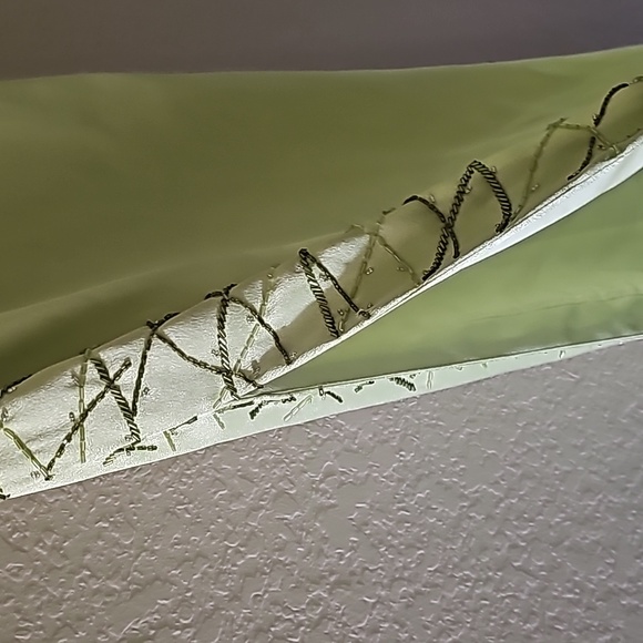 Lime green party time strapless beaded dress - Picture 4 of 7